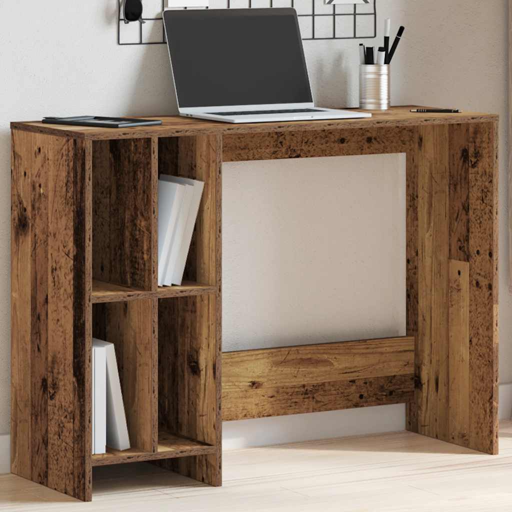 vidaXL Bureau aspect bois de récupération 102,5x35x75 cm en bois d'ingénierie