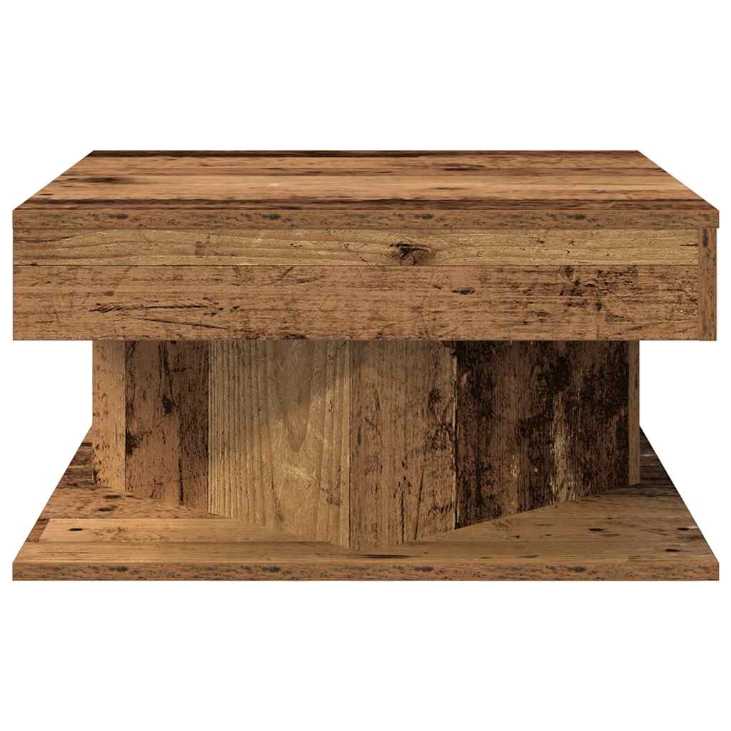 vidaXL Couchtisch Altholz-Optik 55x55x30 cm Holzwerkstoff