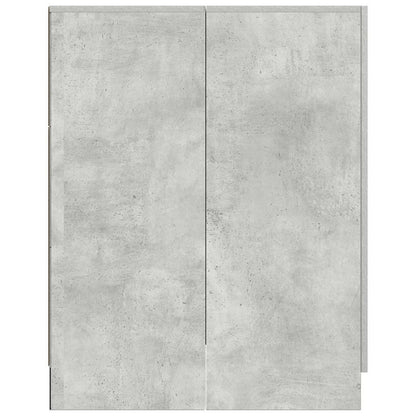 vidaXL Waschmaschinenschrank Betongrau 70,5x71,5x91,5 cm