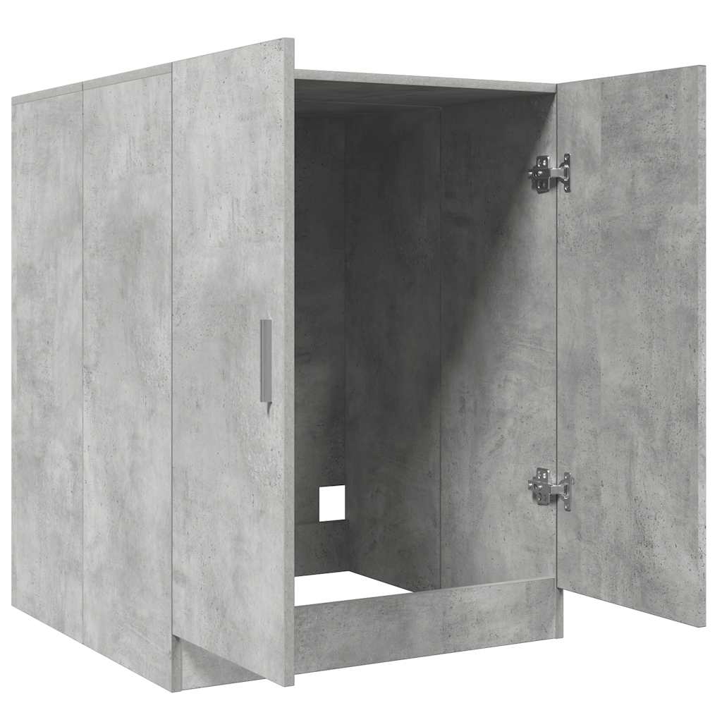 vidaXL Waschmaschinenschrank Betongrau 70,5x71,5x91,5 cm
