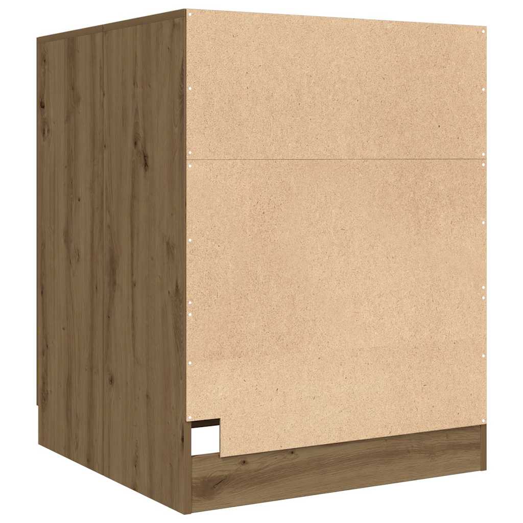 Waschmaschinenschrank Artisan-Eiche 70,5x71,5x91,5 cm