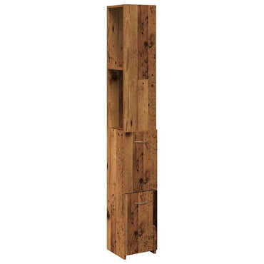 vidaXL Meuble de salle de bain aspect bois de récupération 25x25x170 cm bois d'ingénierie
