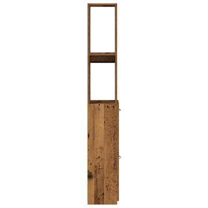vidaXL Meuble de salle de bain aspect bois de récupération 25x25x170 cm bois d'ingénierie