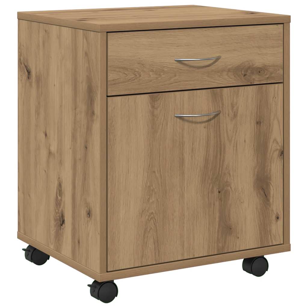 Rollcontainer Artisan-Eiche 45x38x54 cm Holzwerkstoff