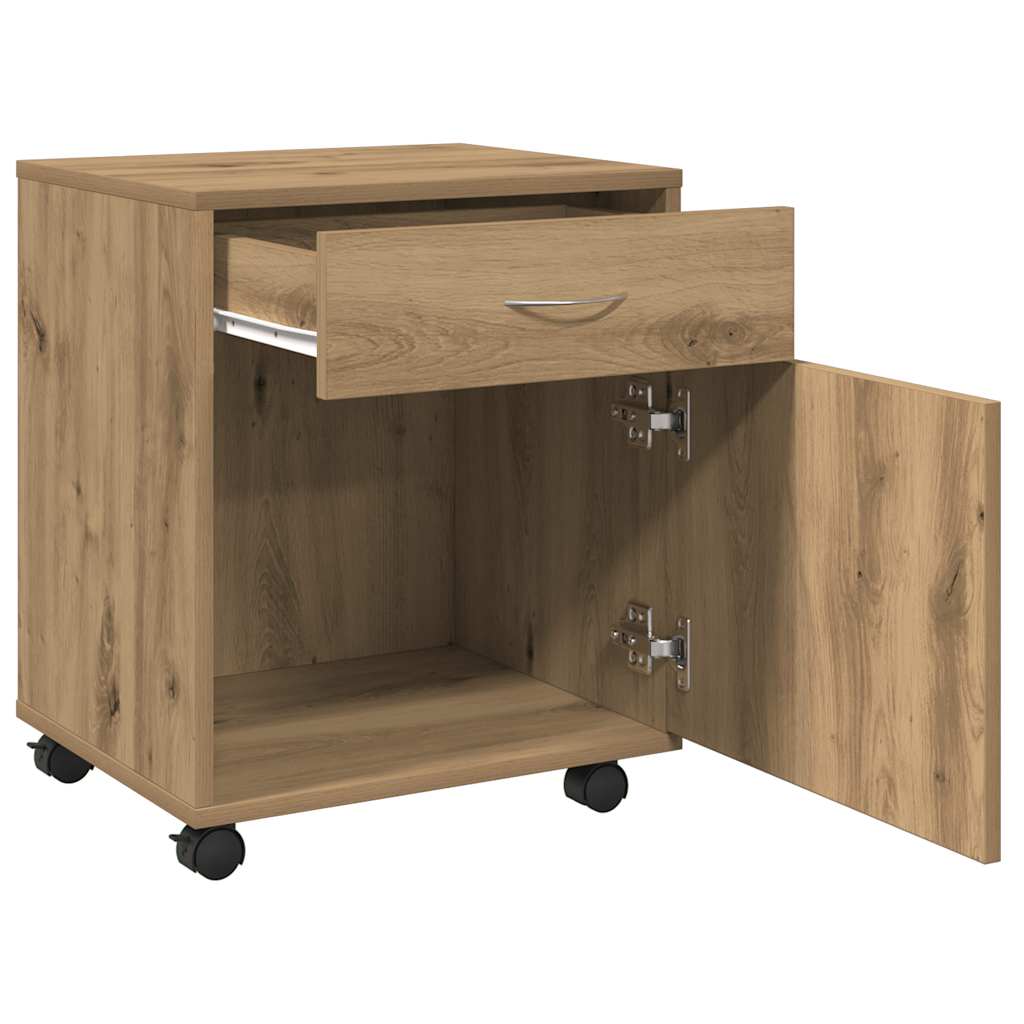Rollcontainer Artisan-Eiche 45x38x54 cm Holzwerkstoff