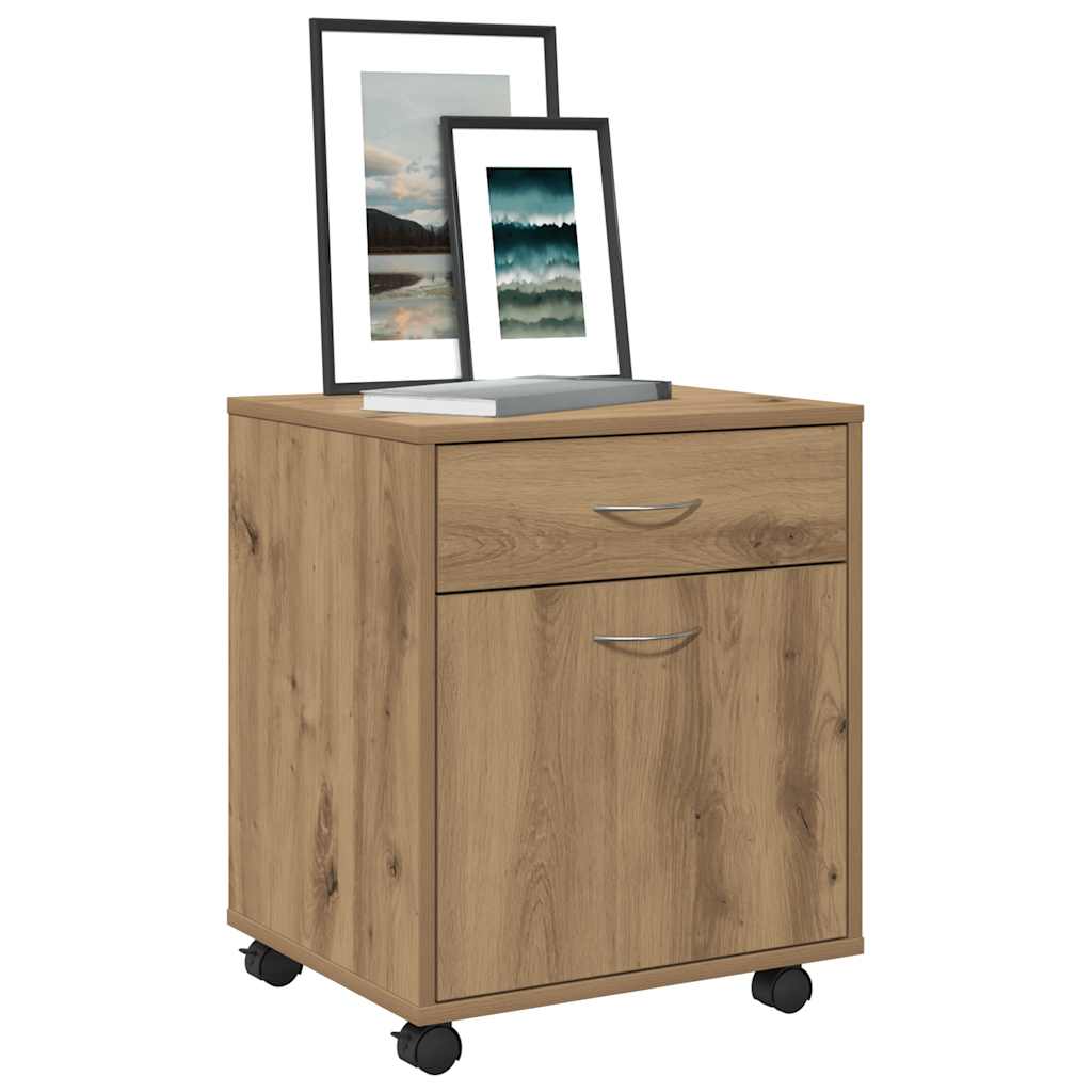 Rollcontainer Artisan-Eiche 45x38x54 cm Holzwerkstoff