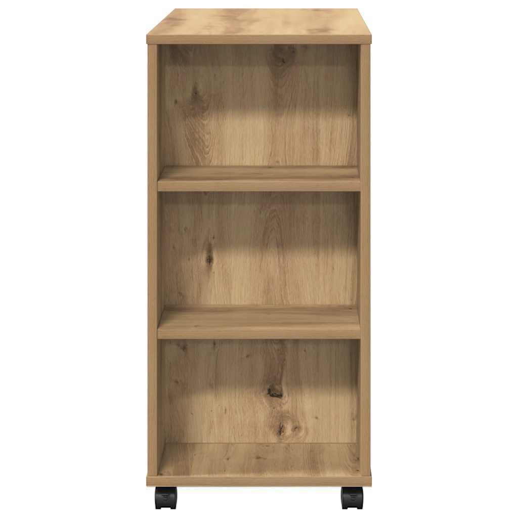 vidaXL Caisson de bureau chêne artisan 60x35x75 cm Aggloméré