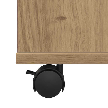 vidaXL Rollschrank Artisan-Eiche 60x53x72 cm Holzwerkstoff