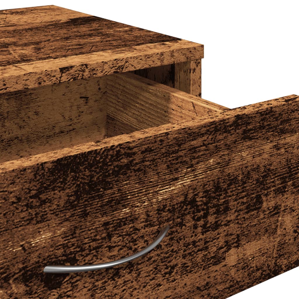 vidaXL Caisson de classement aspect bois de récupération 46x36x59 cm Bois d'ingénierie