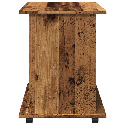 vidaXL Rollcontainer Altholz-Optik 60x45x60 cm Holzwerkstoff