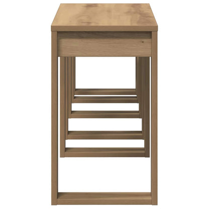 vidaXL Satztische 3 Stk. Artisan-Eiche Holzwerkstoff