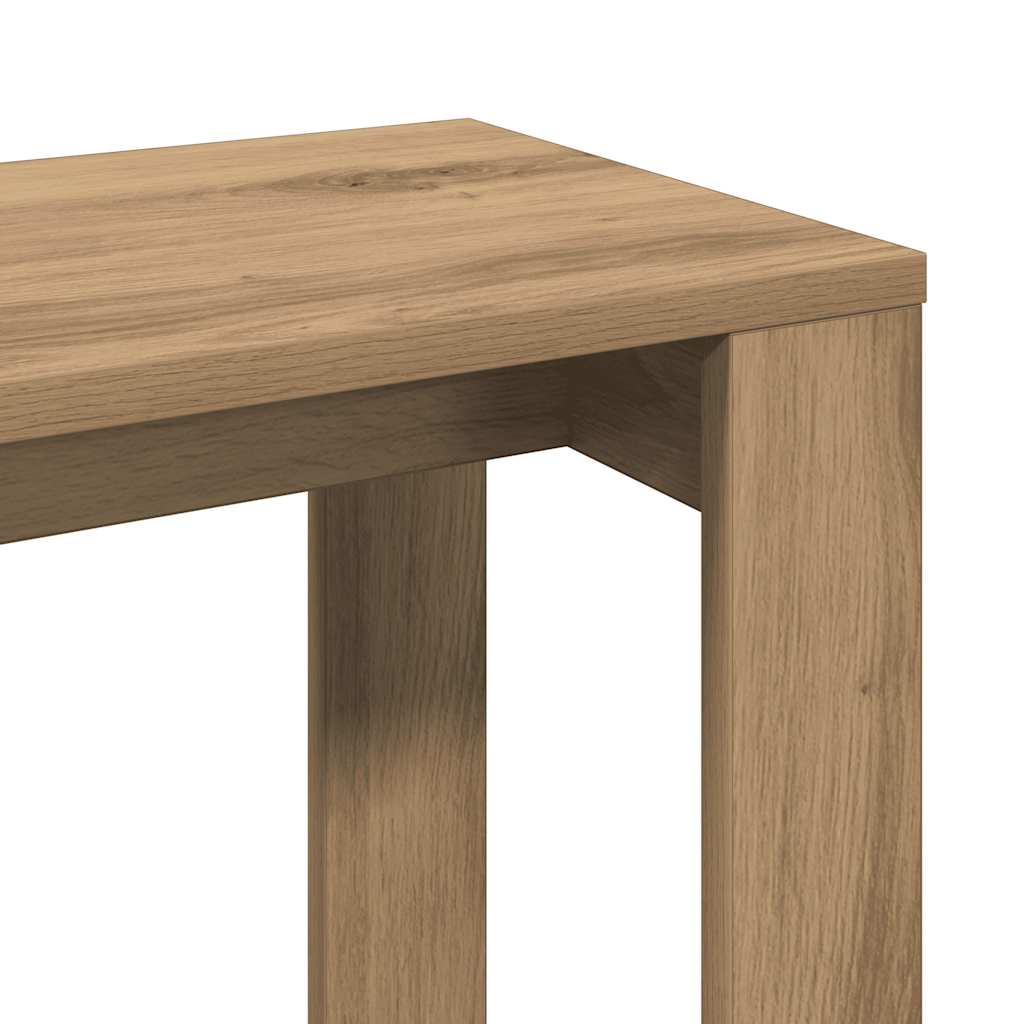 vidaXL Satztische 3 Stk. Artisan-Eiche Holzwerkstoff