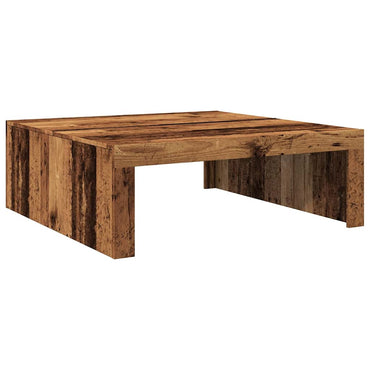 vidaXL Table basse aspect bois de récupération 100x100x35 cm en bois d'ingénierie