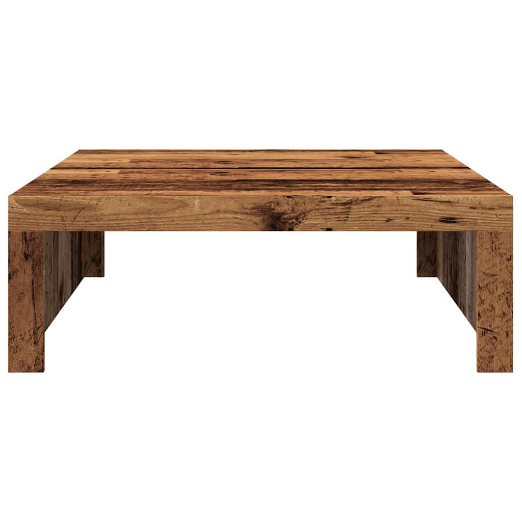 vidaXL Table basse aspect bois de récupération 100x100x35 cm en bois d'ingénierie