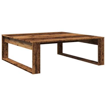 vidaXL Table basse aspect bois de récupération 100x100x35 cm Bois d'ingénierie