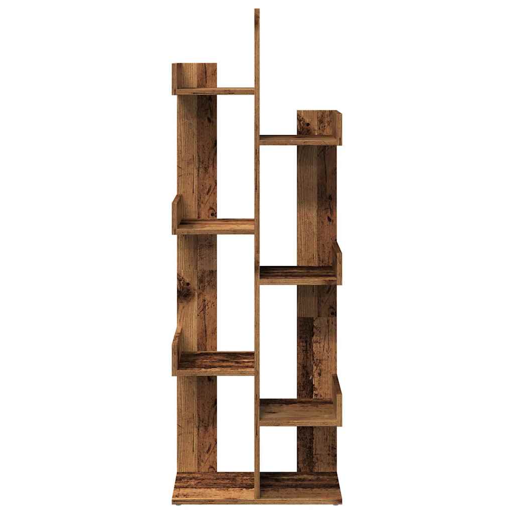 vidaXL Bücherregal Altholz-Optik 48x25,5x140 cm Holzwerkstoff