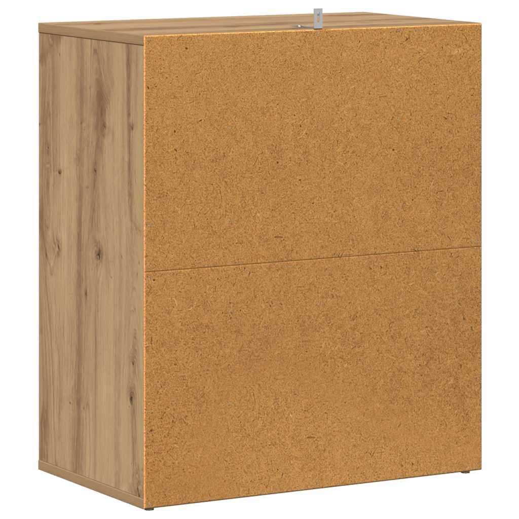 Schuhregal Artisan-Eiche 60x35x70 cm Holzwerkstoff