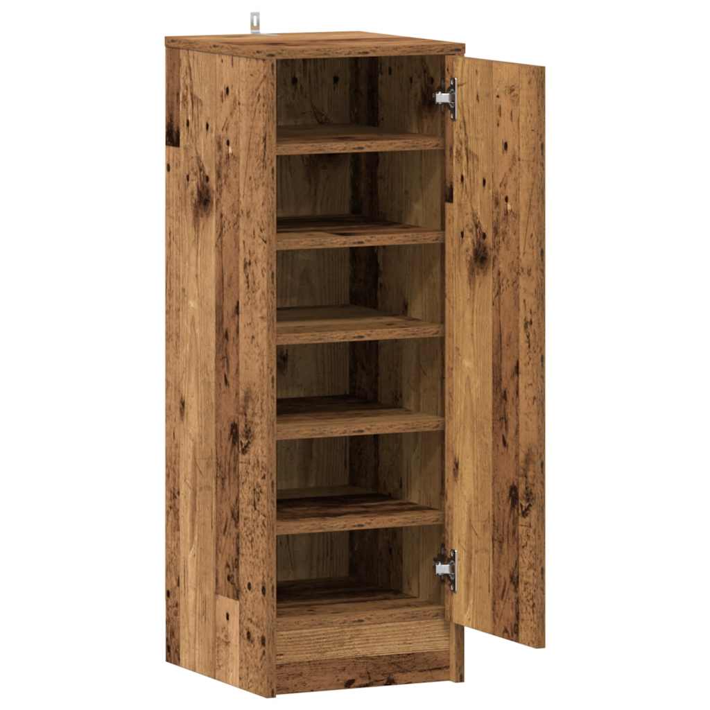 Schuhschrank Artisan-Eiche 32x35x92 cm Holzwerkstoff