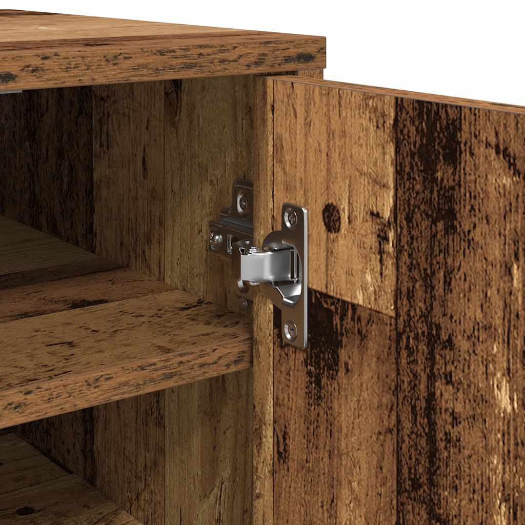 Schuhschrank Artisan-Eiche 32x35x92 cm Holzwerkstoff