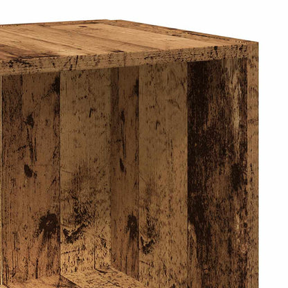 vidaXL Eckregal Altholz-Optik 33x33x67 cm Holzwerkstoff