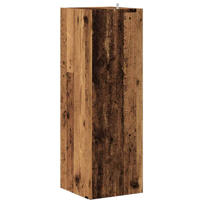 vidaXL Eckregal Altholz-Optik 33x33x100 cm Holzwerkstoff