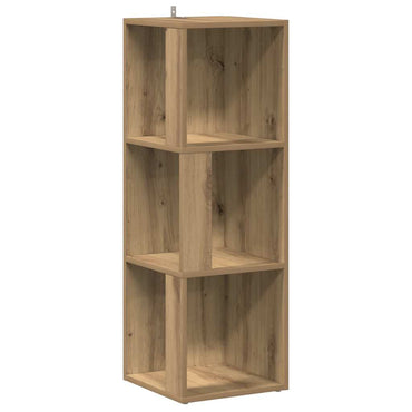 vidaXL Eckregal Artisan-Eiche 33x33x100 cm Holzwerkstoff