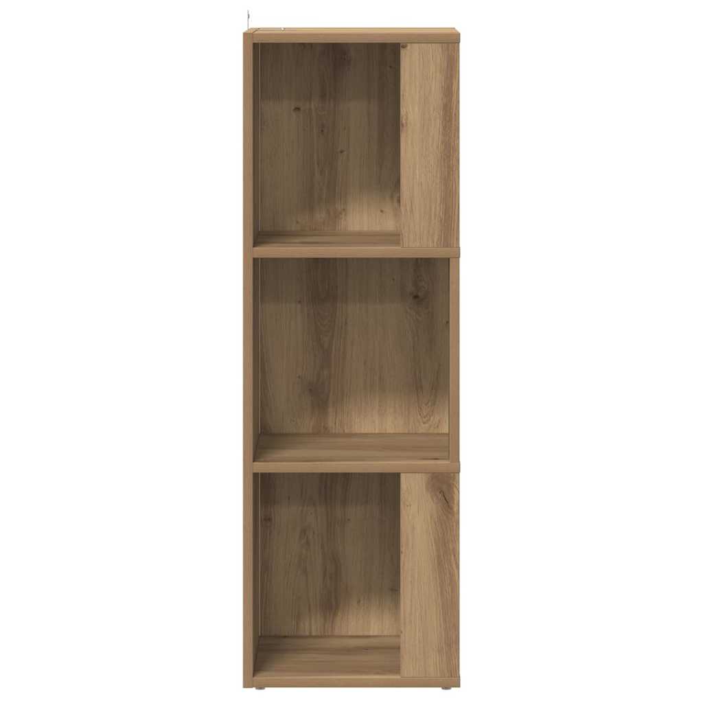 vidaXL Eckregal Artisan-Eiche 33x33x100 cm Holzwerkstoff