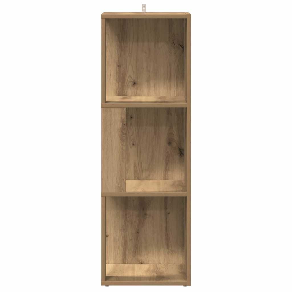 vidaXL Eckregal Artisan-Eiche 33x33x100 cm Holzwerkstoff
