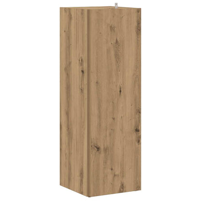vidaXL Eckregal Artisan-Eiche 33x33x100 cm Holzwerkstoff