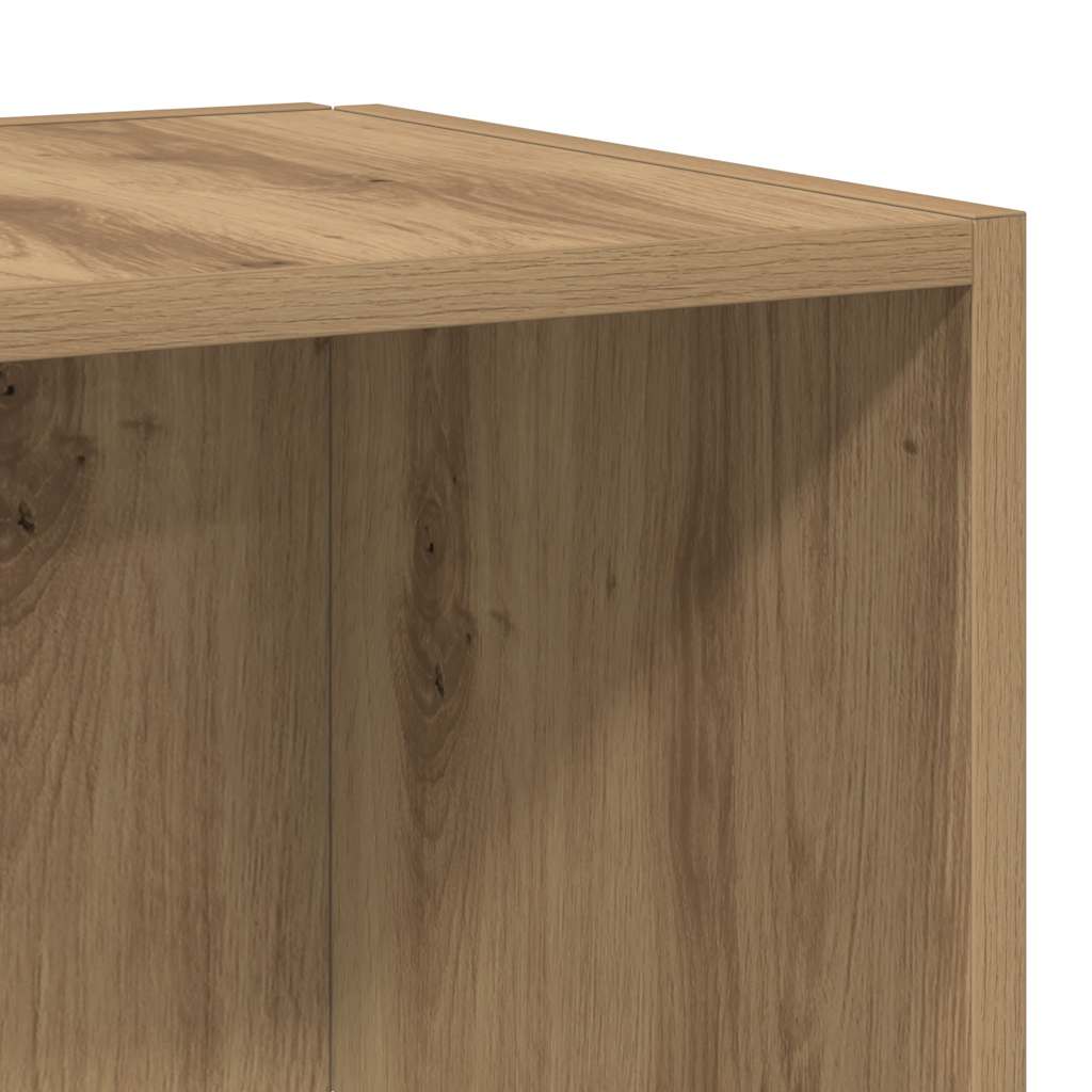 vidaXL Eckregal Artisan-Eiche 33x33x100 cm Holzwerkstoff