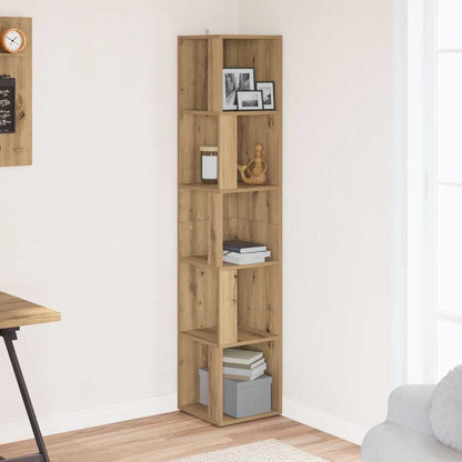 vidaXL Eckregal Artisan-Eiche 33x33x165 cm Holzwerkstoff