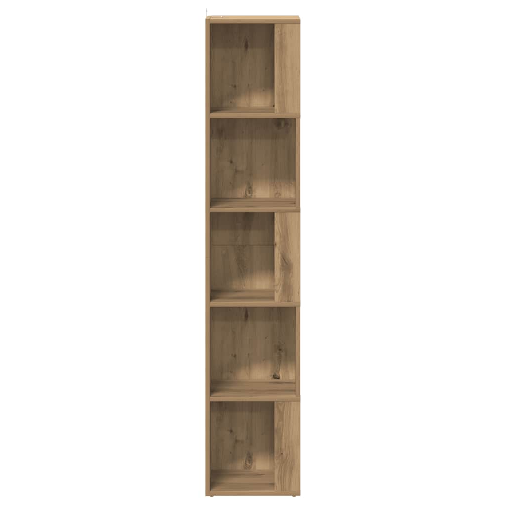 vidaXL Eckregal Artisan-Eiche 33x33x165 cm Holzwerkstoff