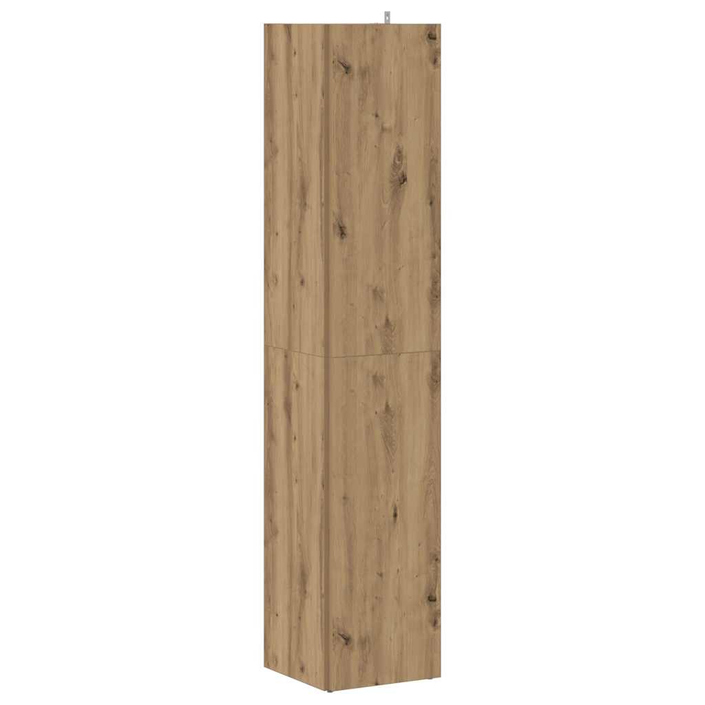 vidaXL Eckregal Artisan-Eiche 33x33x165 cm Holzwerkstoff