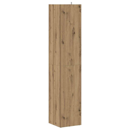 vidaXL Eckregal Artisan-Eiche 33x33x165 cm Holzwerkstoff