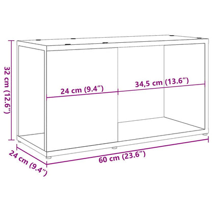 vidaXL TV-Schrank Altholz-Optik 60x24x32 cm Holzwerkstoff