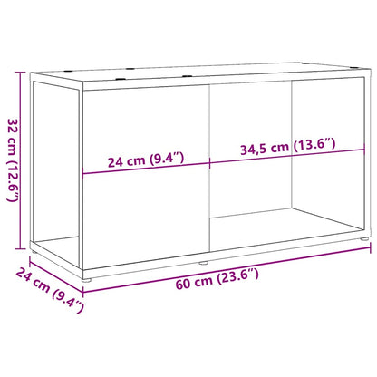 vidaXL TV-Schrank Artisan-Eiche 60x24x32 cm Holzwerkstoff