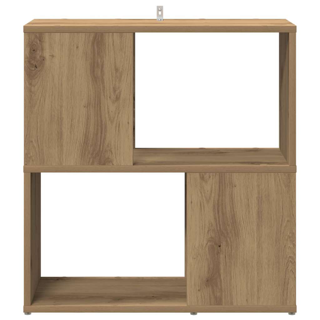 vidaXL Bibliothèque chêne artisanal 60x24x63 cm bois d'ingénierie