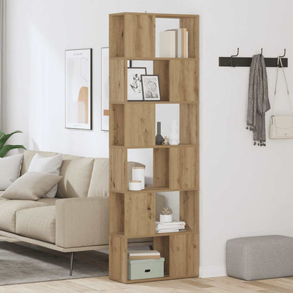 vidaXL Bücherregal/Raumteiler Artisan-Eiche 60x24x186 cm
