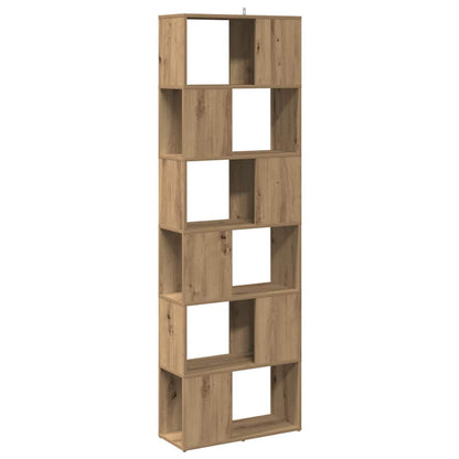 vidaXL Bücherregal/Raumteiler Artisan-Eiche 60x24x186 cm