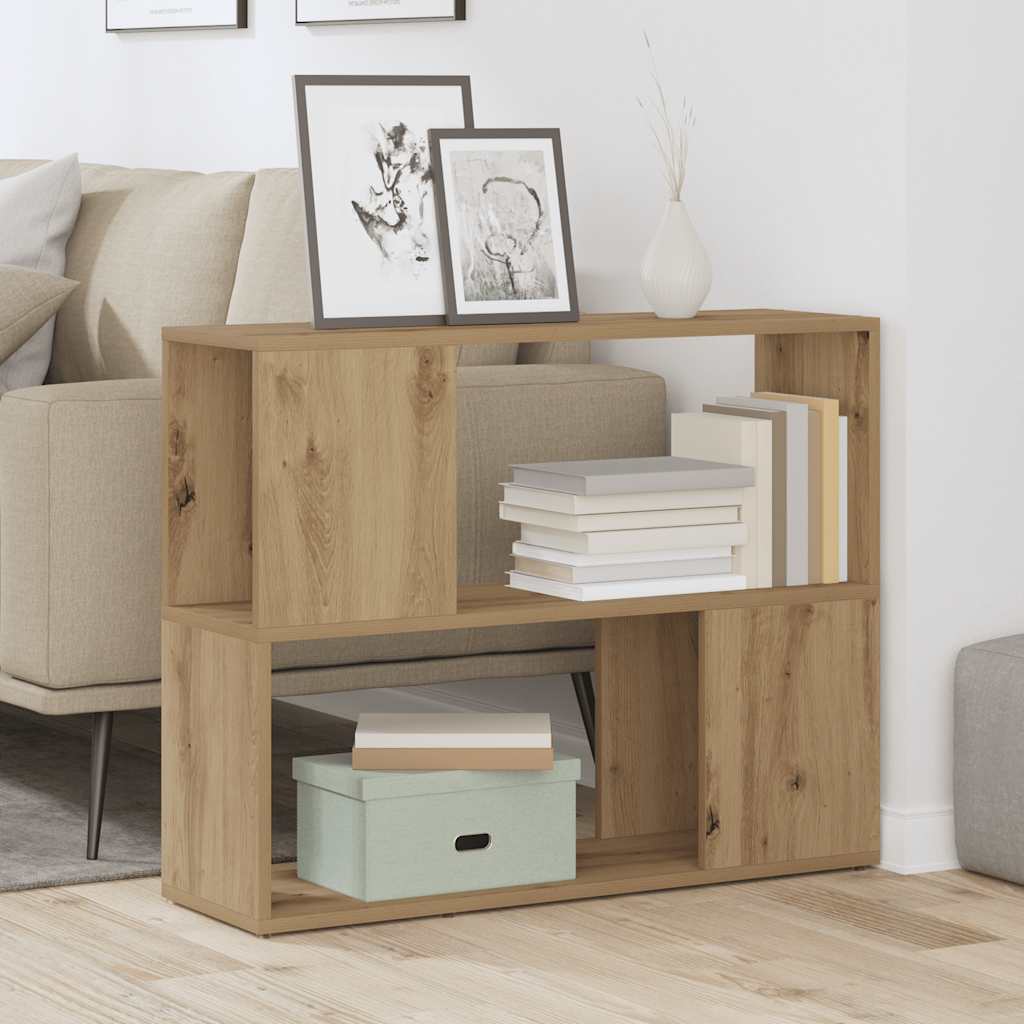 vidaXL Bibliothèque/Séparateur de pièce Chêne Artisan 80x24x63 cm
