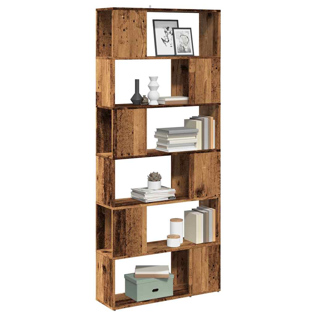 vidaXL Étagère/Séparateur de pièce aspect bois recyclé 80x24x186 cm