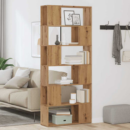 vidaXL Bibliothèque/Séparateur de pièce Chêne Artisan 80x24x186 cm