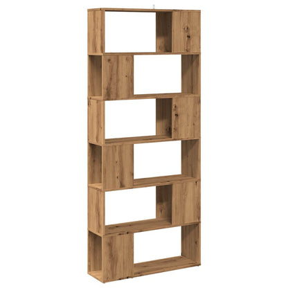 vidaXL Bibliothèque/Séparateur de pièce Chêne Artisan 80x24x186 cm