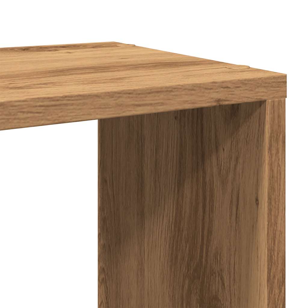 vidaXL Bibliothèque/Séparateur de pièce Chêne Artisan 80x24x186 cm