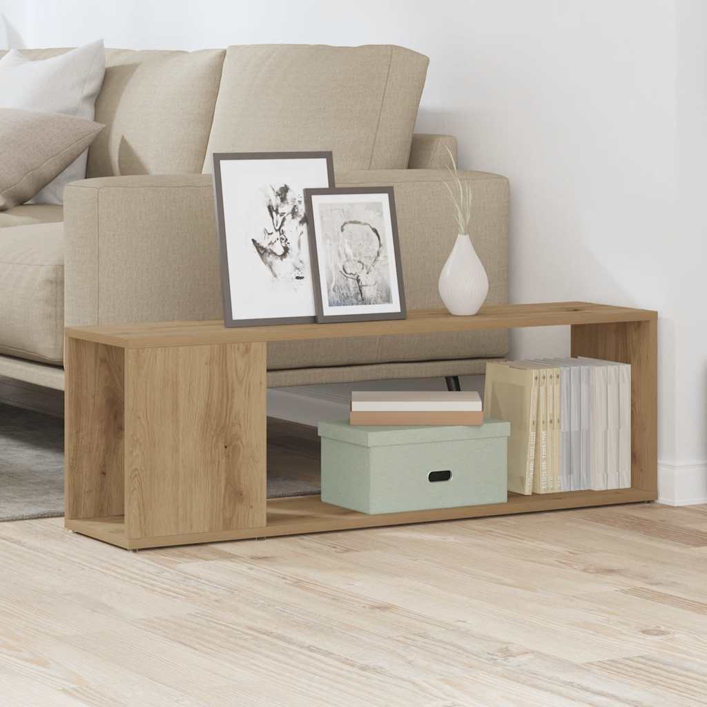 vidaXL Meuble TV chêne artisanat 100x24x32 cm bois d'ingénierie