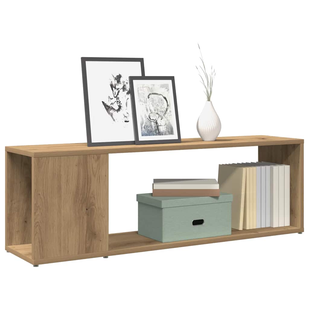 vidaXL Meuble TV chêne artisanat 100x24x32 cm bois d'ingénierie