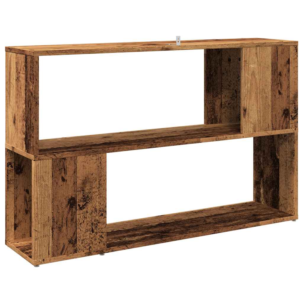 vidaXL Étagère à Livres Aspect Bois de Récupération 100x24x63 cm Bois d'Ingénierie