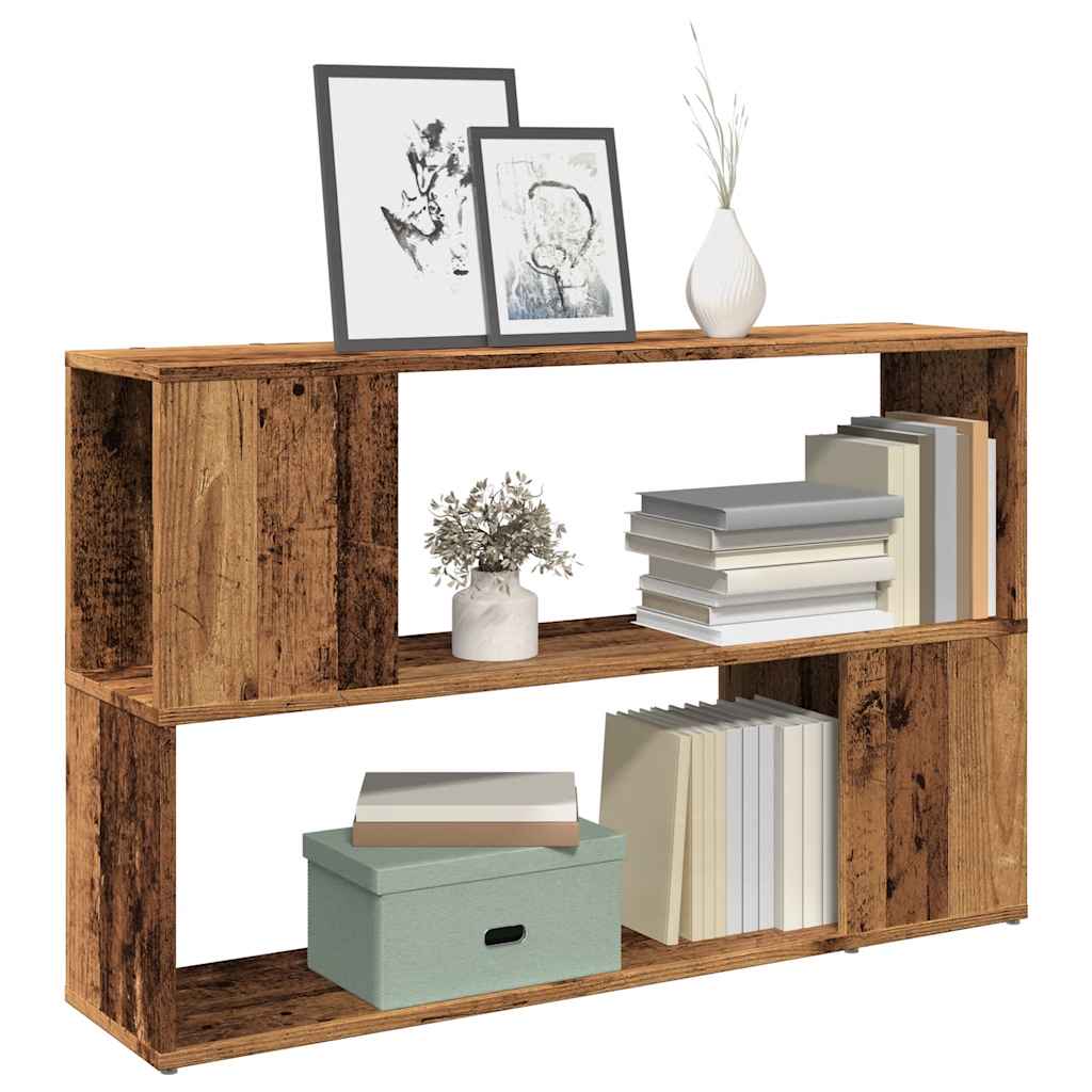 vidaXL Étagère à Livres Aspect Bois de Récupération 100x24x63 cm Bois d'Ingénierie