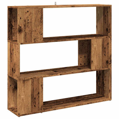vidaXL Bücherregal/Raumteiler Altholz-Optik 100x24x94 cm