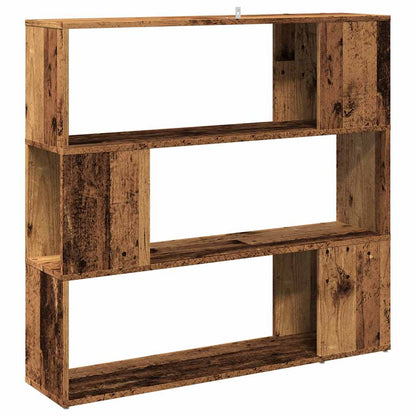 vidaXL Bücherregal/Raumteiler Altholz-Optik 100x24x94 cm